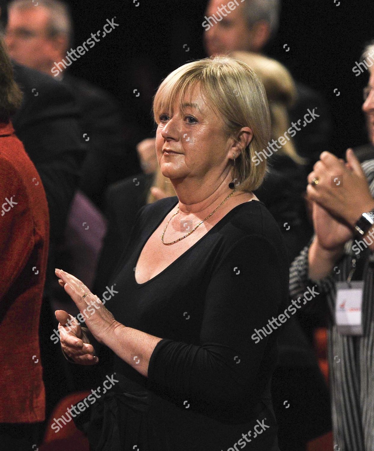 Maggie Darling Applauding Her Husbands Speech Editorial Stock Photo