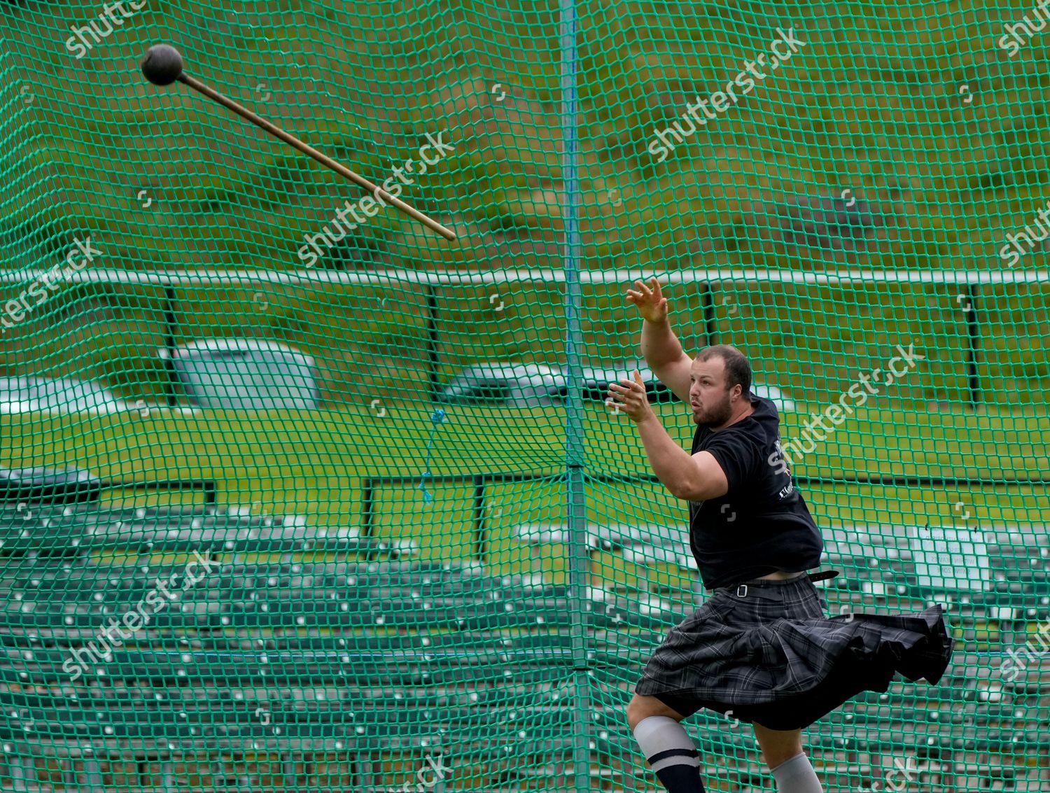 Athletes Compete Small Hammer Throwing Event Editorial Stock Photo ...