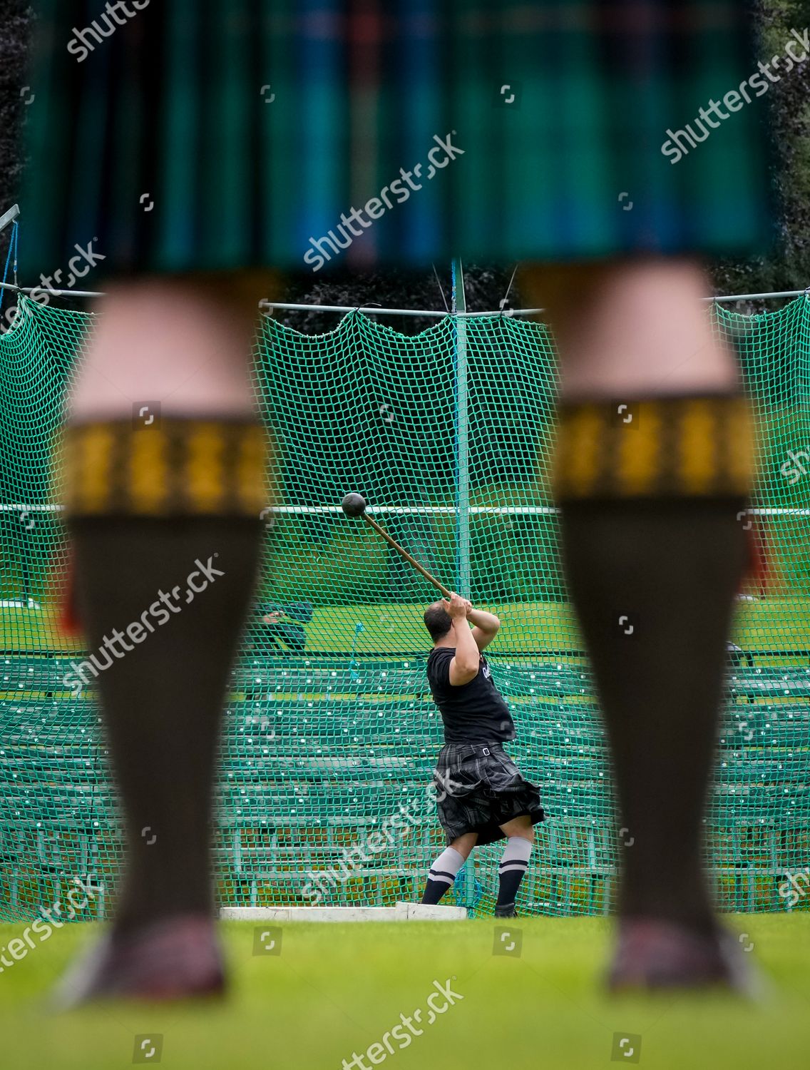 Athletes Compete Small Hammer Throwing Event Editorial Stock Photo ...