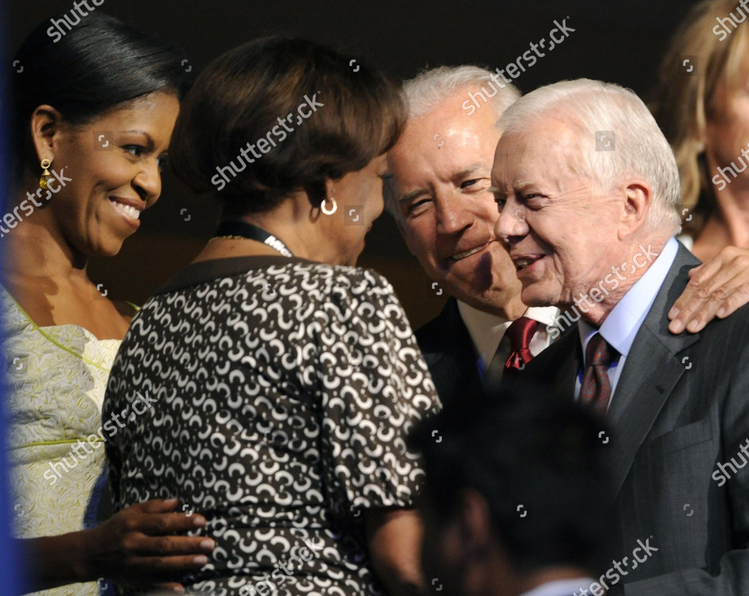 Former President Jommy Carter 2ndr Talks Editorial Stock Photo - Stock