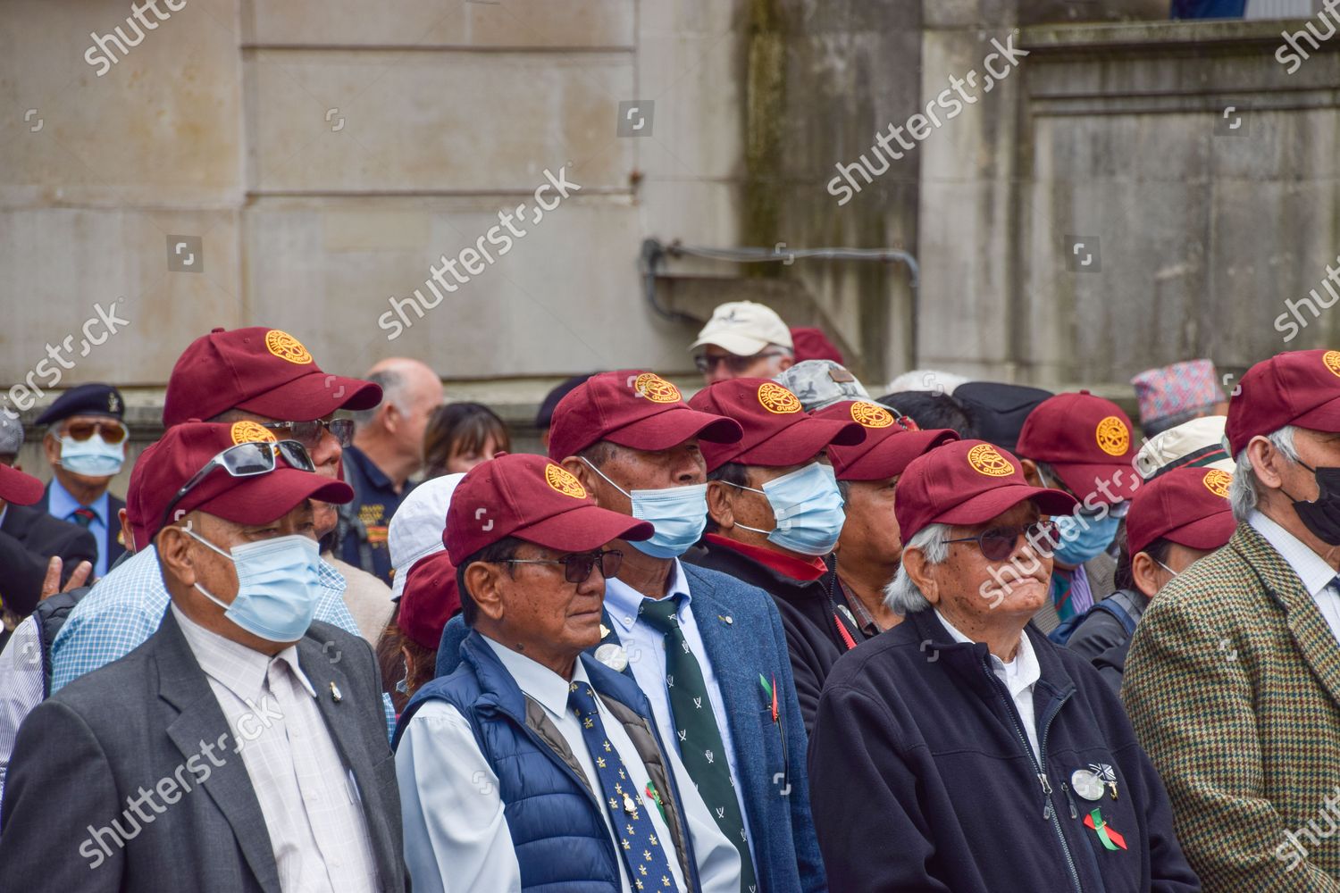 Gurkha Veterans Seen During Protest Outside Editorial Stock Photo ...