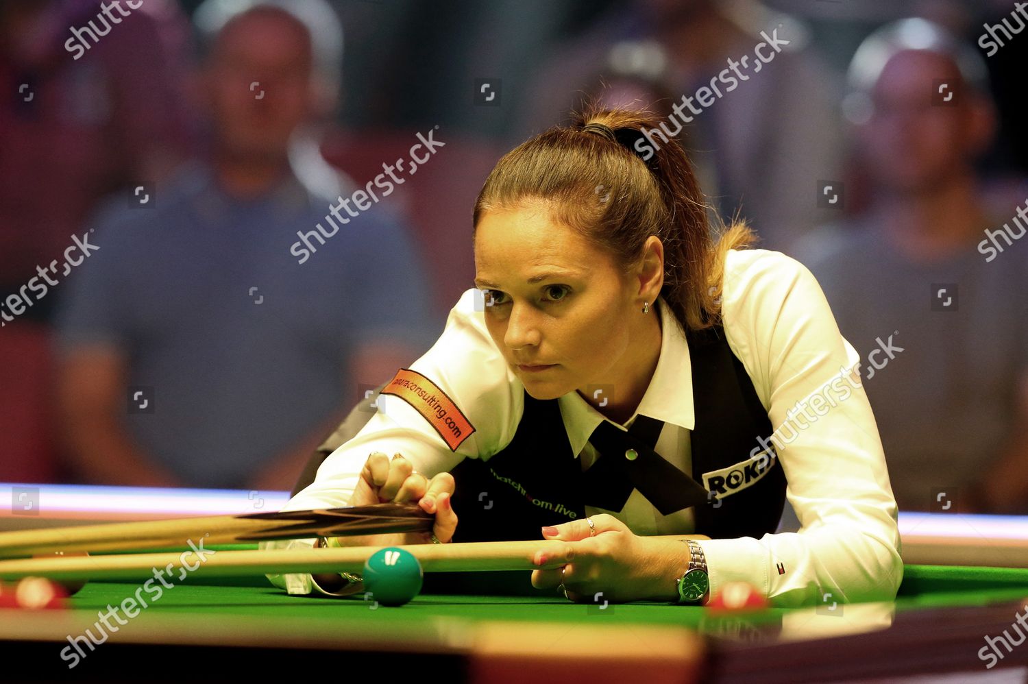 Reanne Evans Action Tonights Match Against Editorial Stock Photo