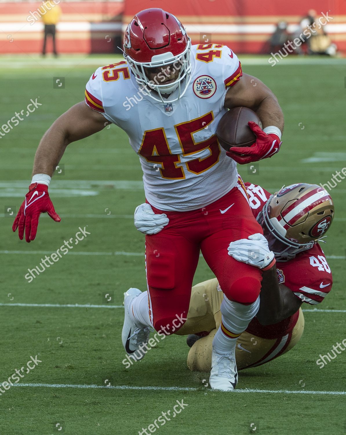 Michael Burton photos: Chiefs fullback playing in 2023 Super Bowl