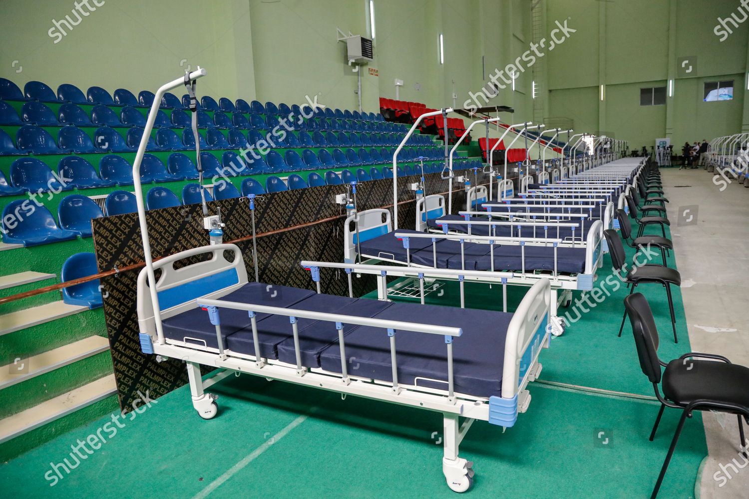 View Medical Beds On Field Hospital Editorial Stock Photo Stock Image