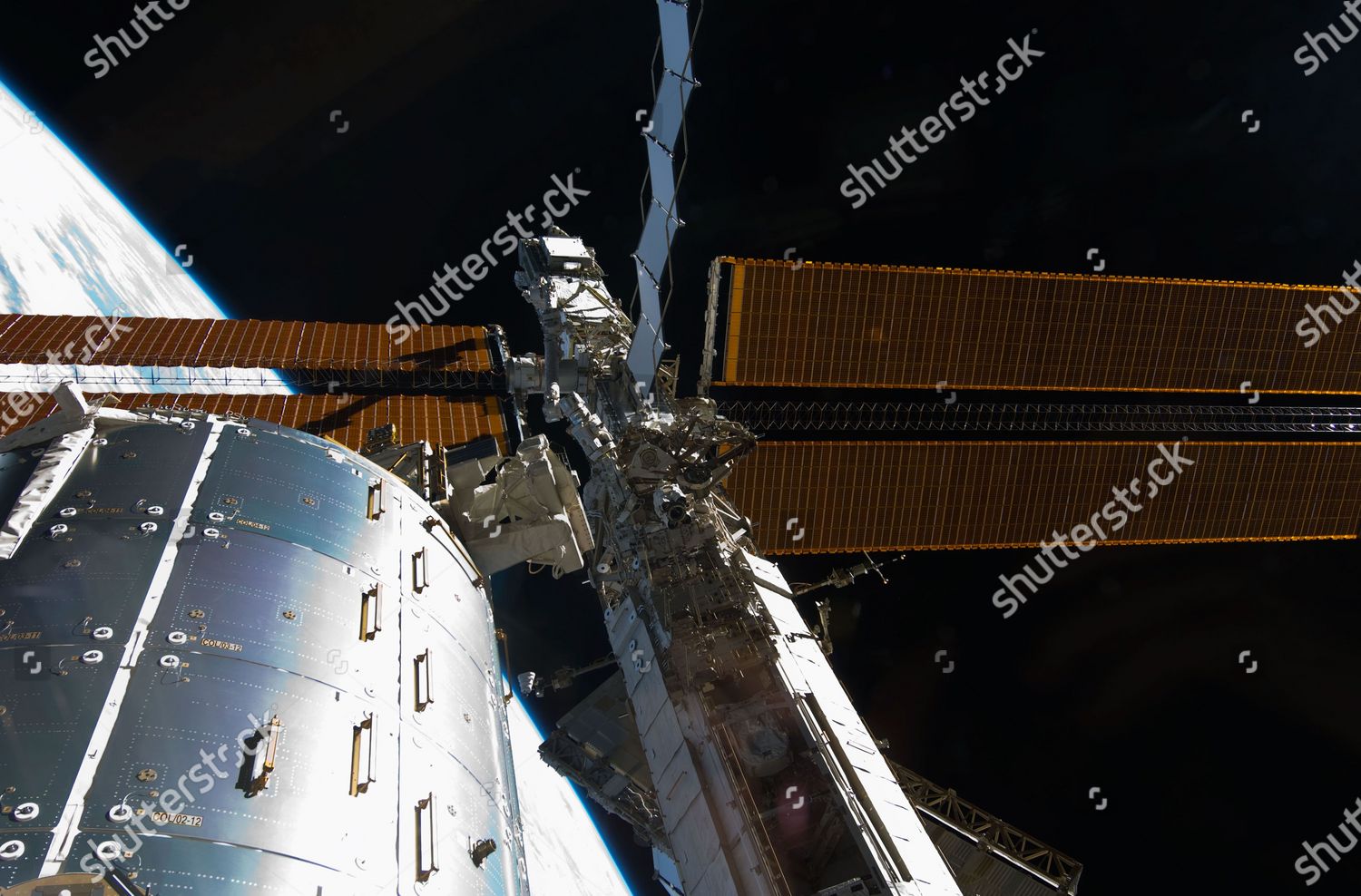 Columbus Laboratory Starboard Truss Solar Array Editorial Stock Photo ...