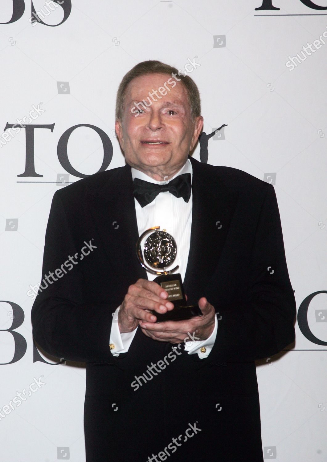 Jerry Herman Holds His Award Lifetime Editorial Stock Photo Stock
