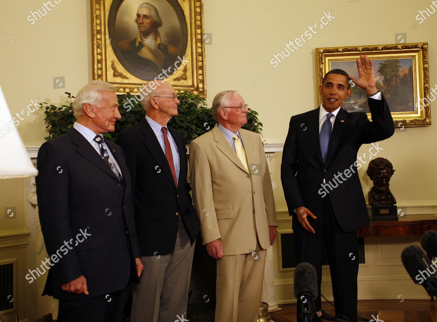 President Barack Obama Meets Apollo 11 Editorial Stock Photo - Stock ...