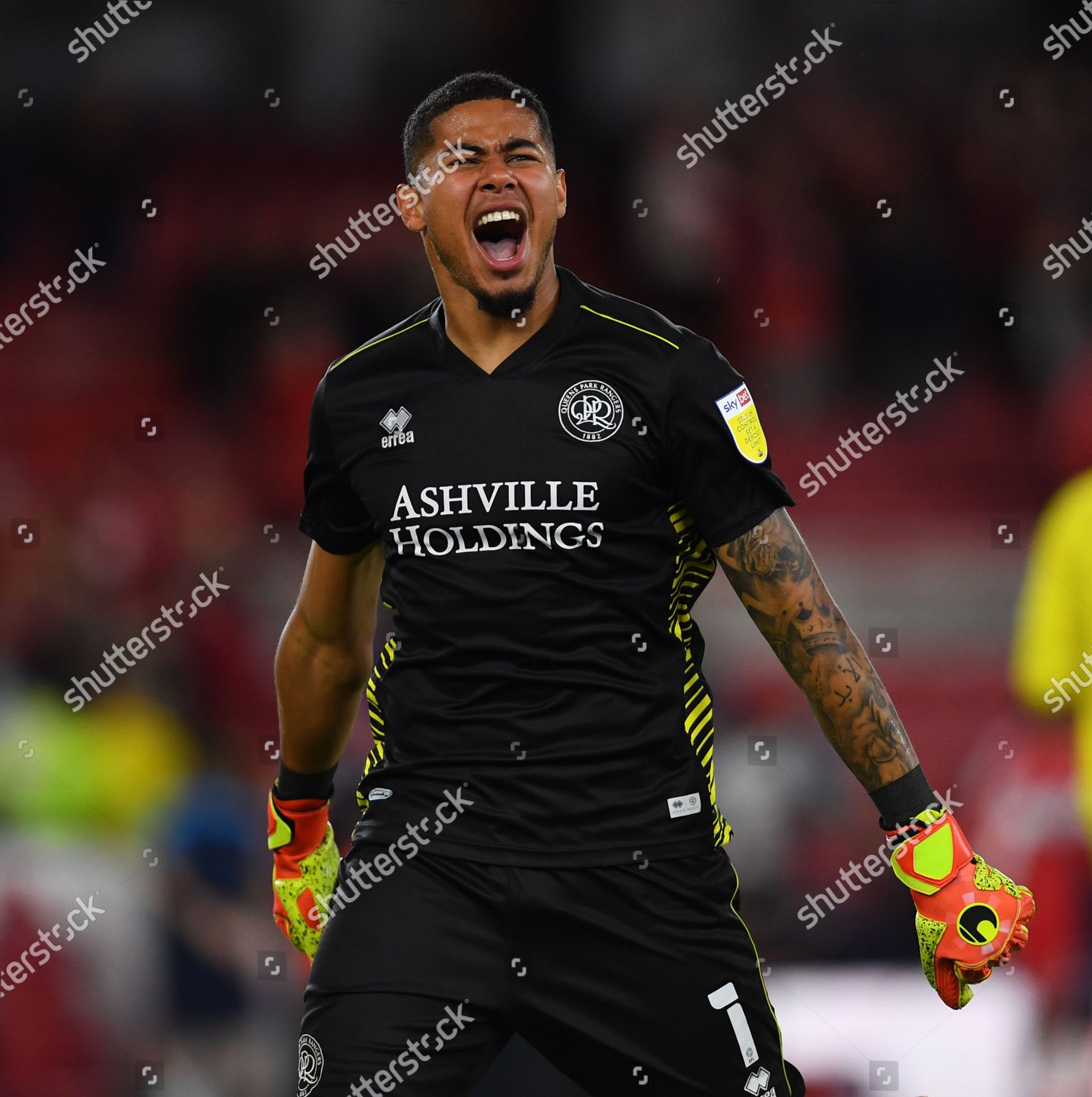 Seny Dieng Goalkeeper Qpr Celebrates Full Editorial Stock Photo - Stock ...