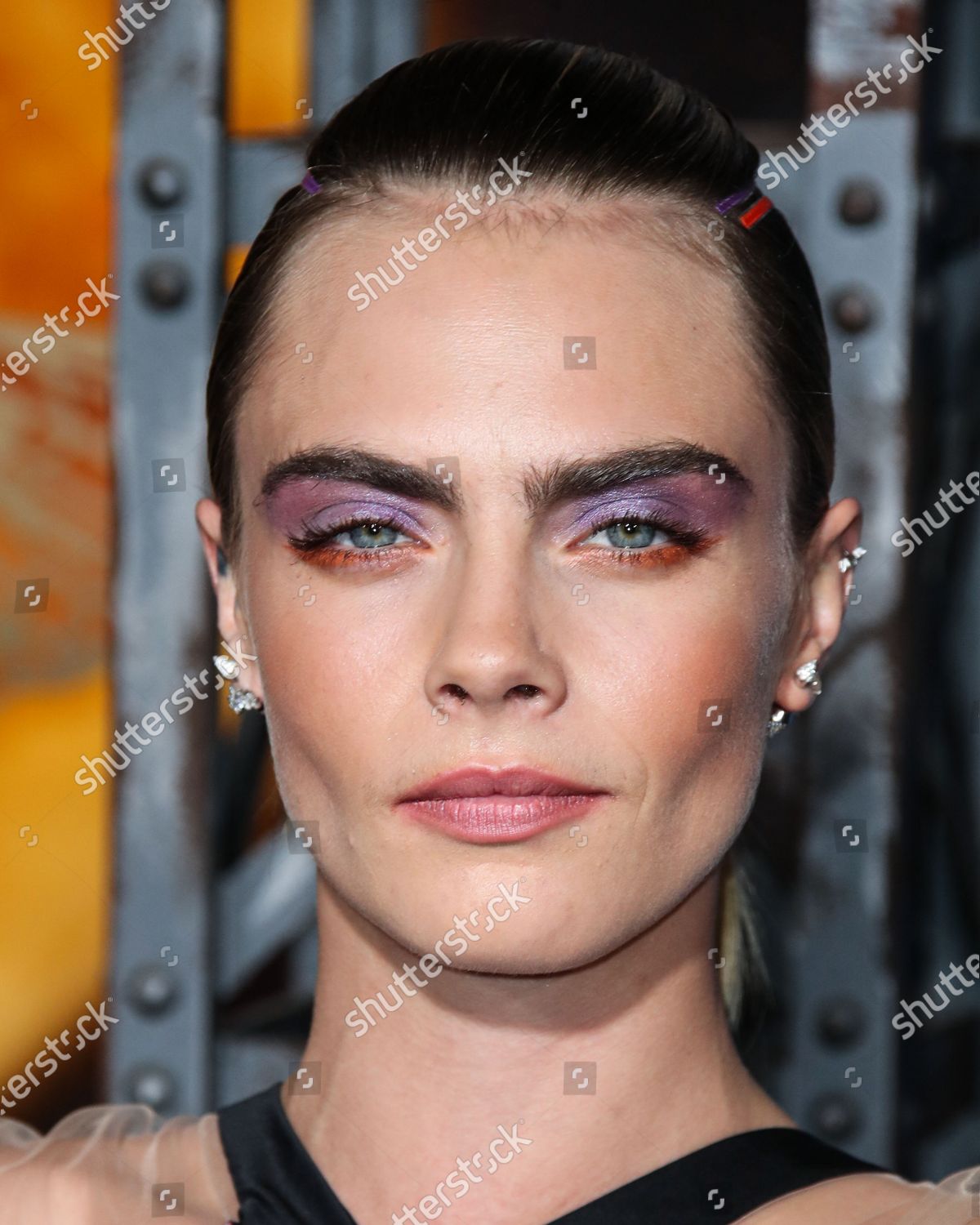 Actress Cara Delevingne Wearing Iris Van Editorial Stock Photo - Stock ...