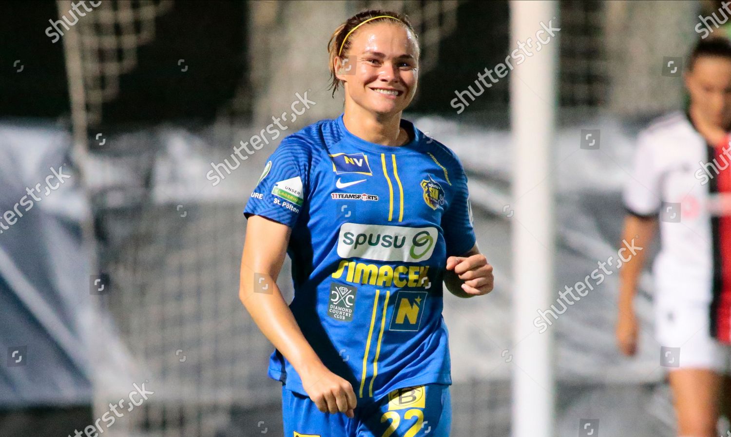 Stefanie Enzinger St Polten Celebrting After Editorial Stock Photo