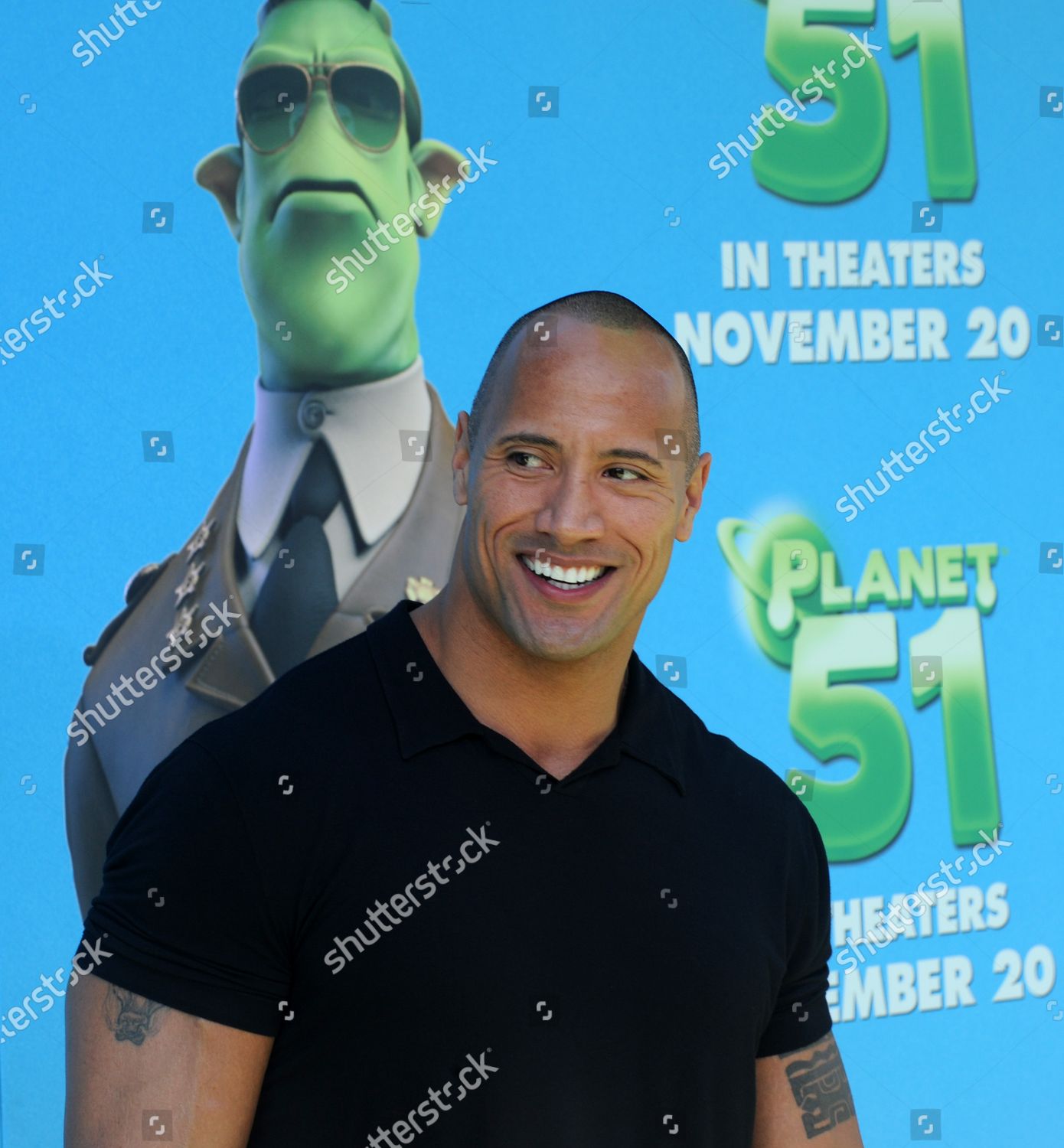 Actor Dwayne Johnson Voice Captain Charles Editorial Stock Photo ...