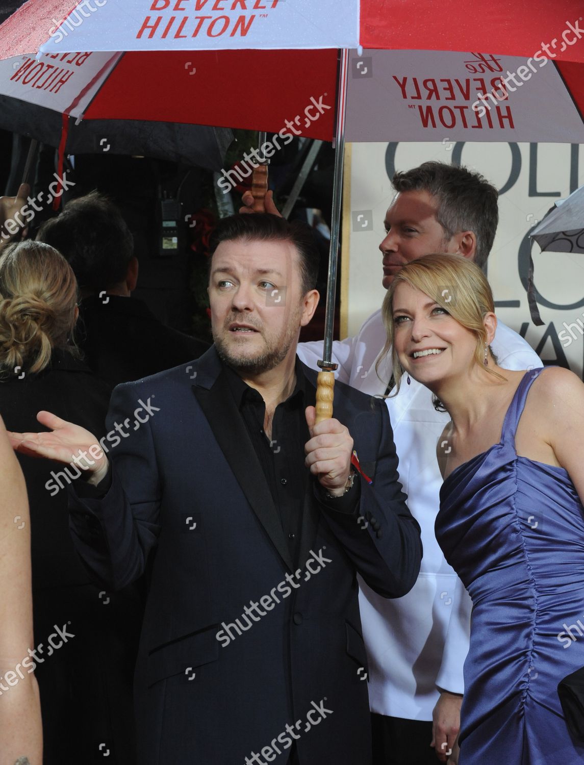 Ricky Gervais His Wife Jane Fallon Editorial Stock Photo - Stock Image