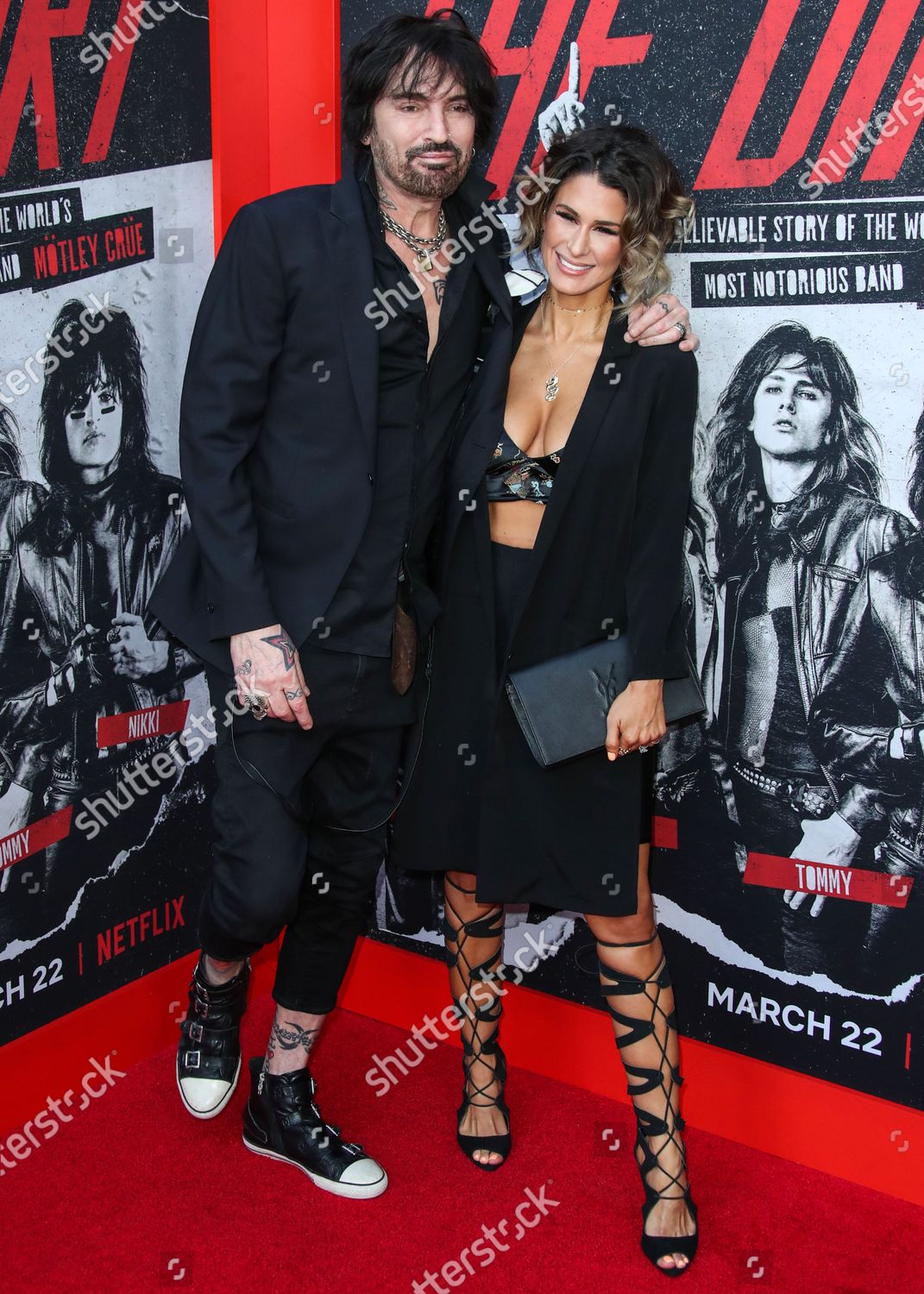 Musician Tommy Lee Girlfriend Brittany Furlan Editorial Stock Photo