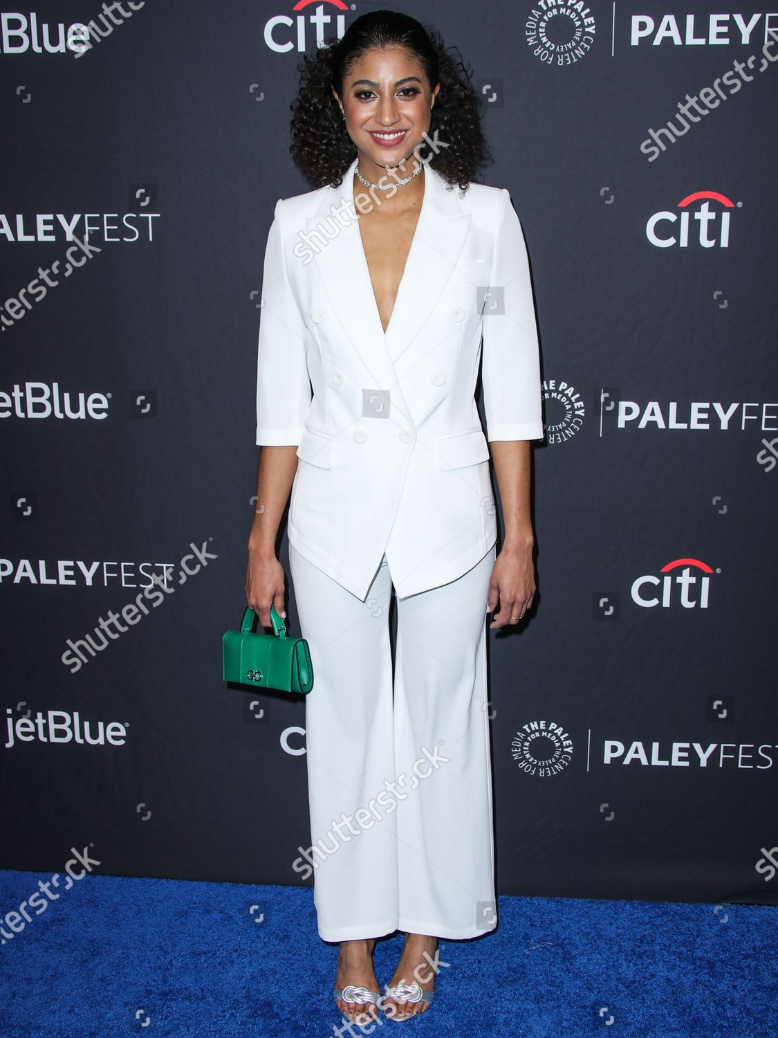 Actress Vella Lovell Wearing Maryling Carrying Editorial Stock Photo