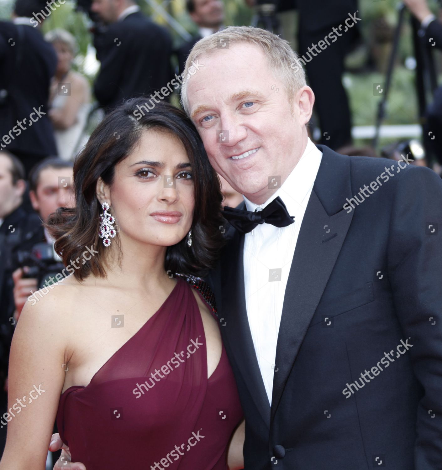 Salma Hayek Husband Francoishenri Pinault Arrive Editorial Stock Photo ...