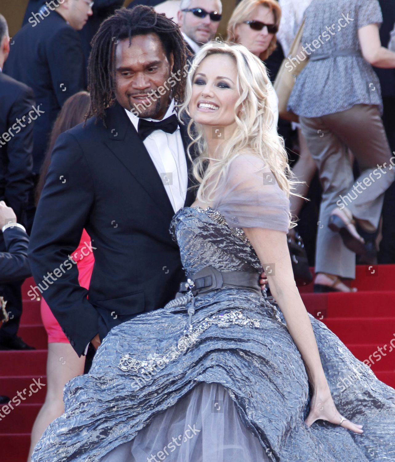 Adriana Karembeu Husband Christian Arrive On Editorial Stock Photo