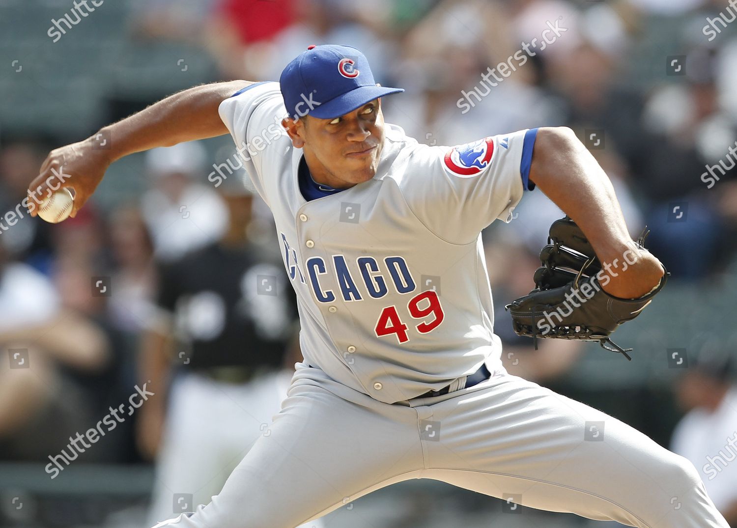 Chicago Cubs Closer Carlos Marmol Delivers Editorial Stock Photo