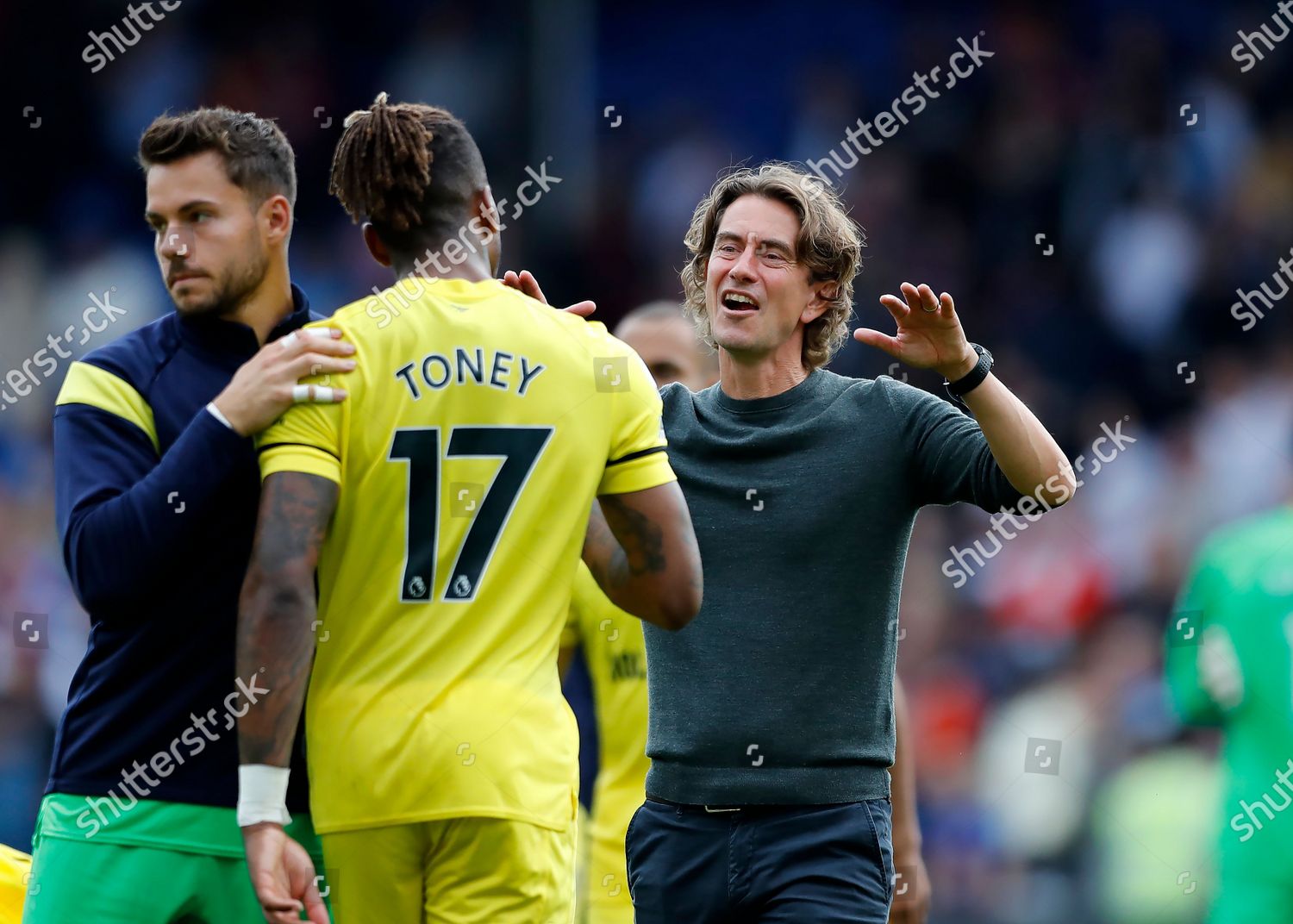 Brentford Manager Thomas Frank Approaches Ivan Editorial Stock Photo ...