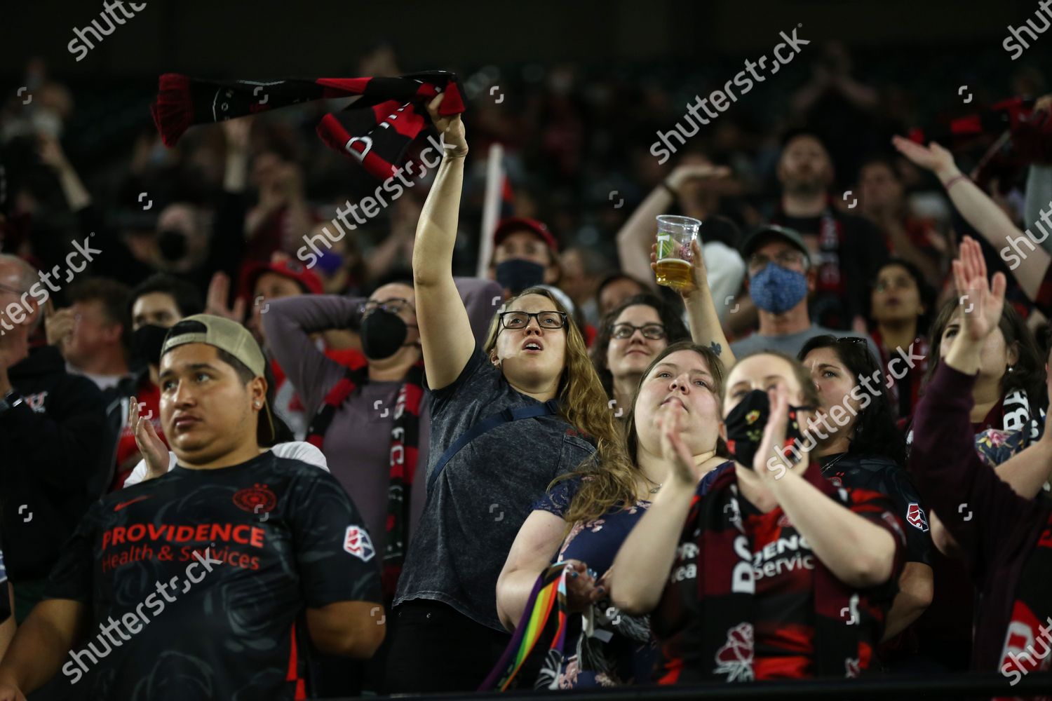 Rose City Riveters Cheer On Portland Editorial Stock Photo Stock