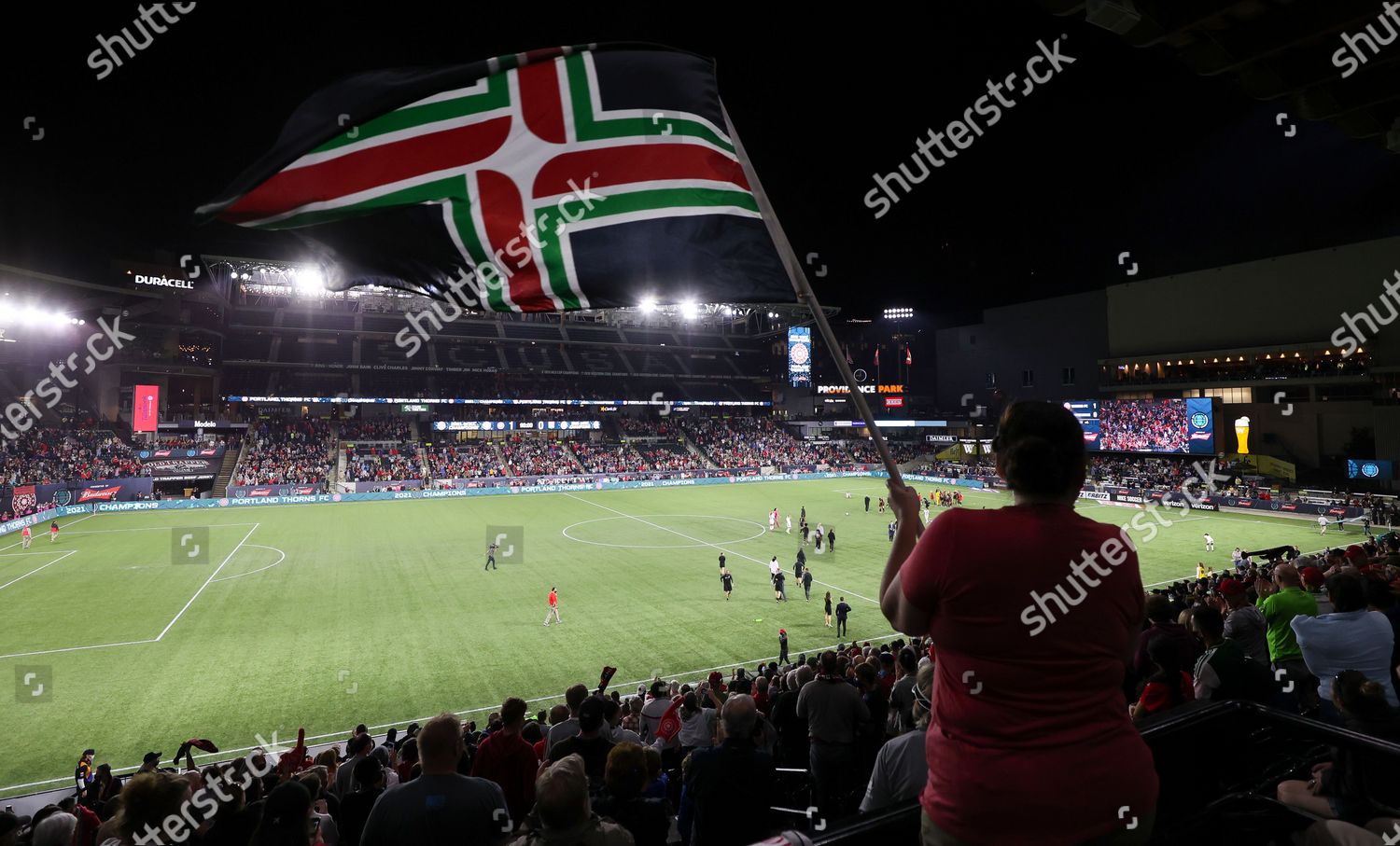 Fan Stands Waves Flag Editorial Stock Photo Stock Image Shutterstock