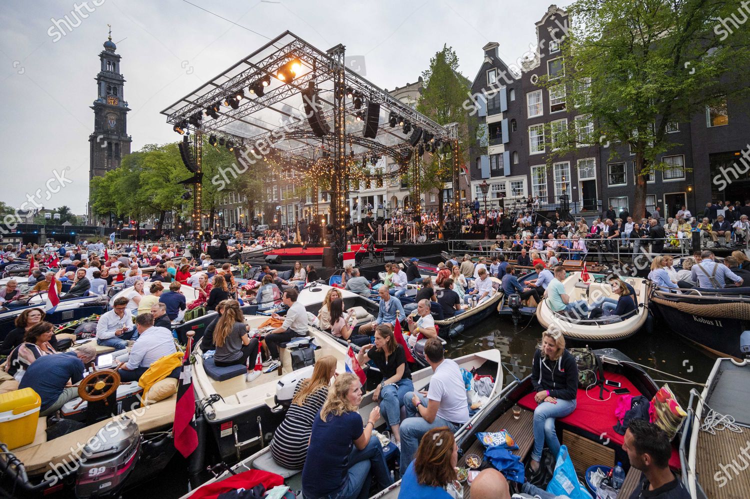 People Attend Annual Prinsengracht Concert That Editorial Stock Photo