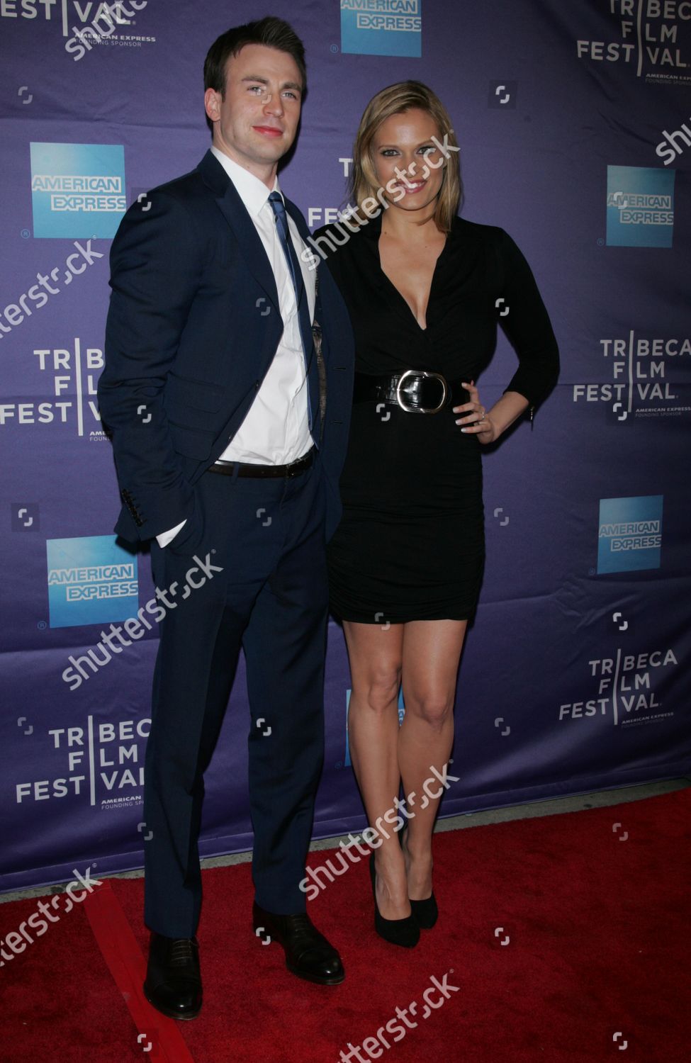 Vinessa Shaw Chris Evans Arrive Tribeca Editorial Stock Photo Stock