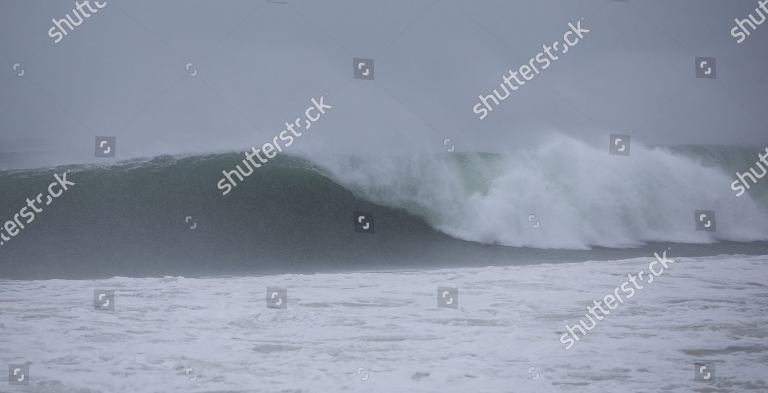 waves churned by Tropical Storm Henri Misquamicut ...