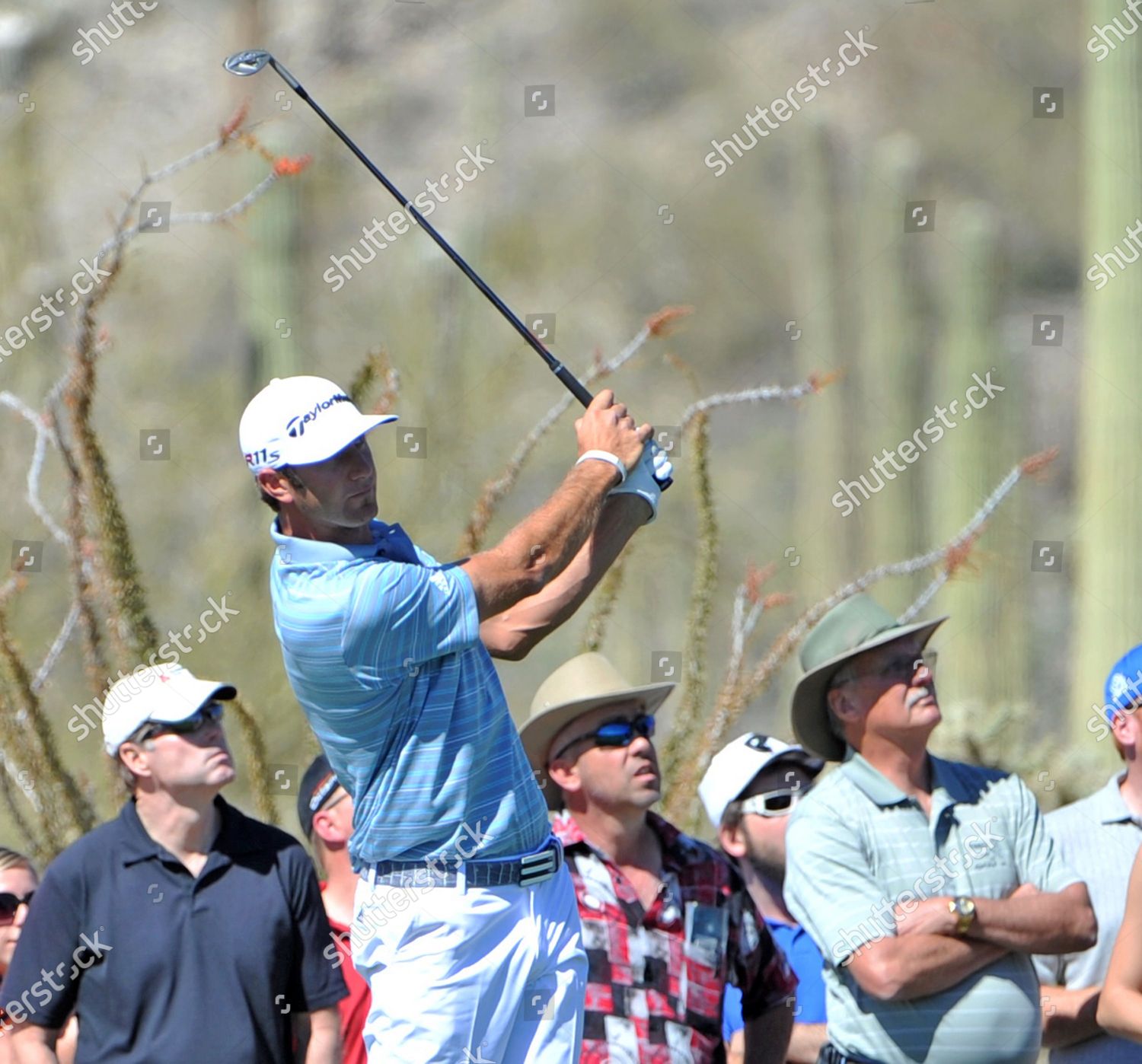 American Dustin Johnson Drives On Sixth Editorial Stock Photo Stock