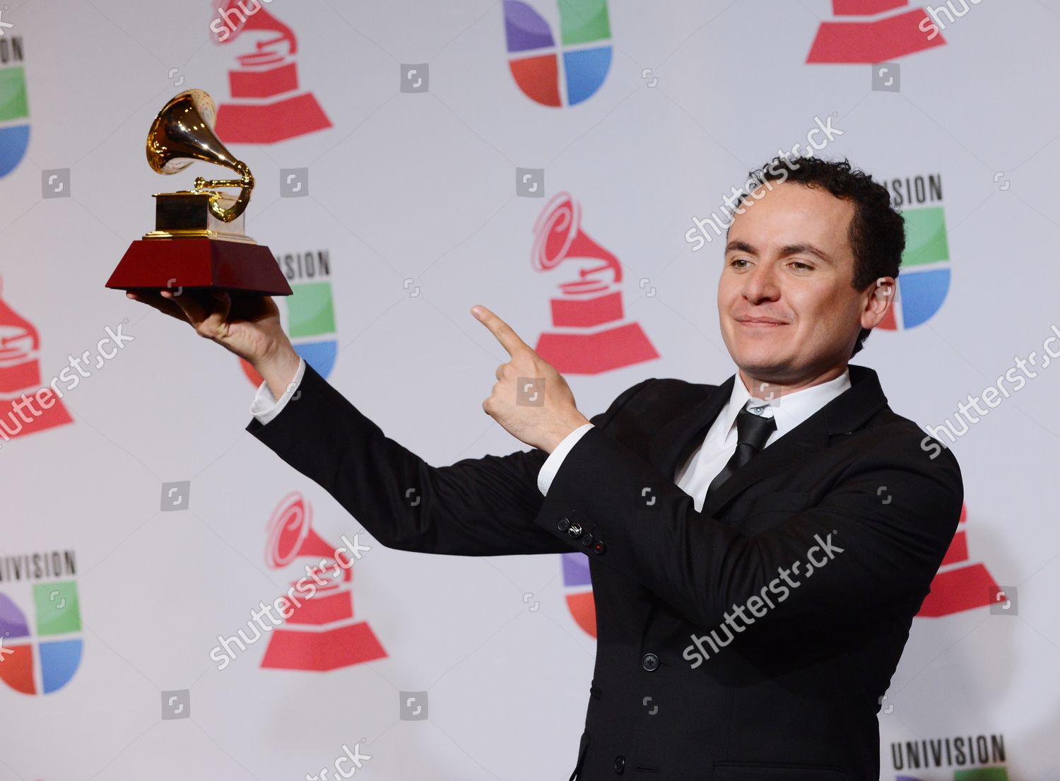 Singer Fonseca Appears Backstage After Winning Editorial Stock Photo