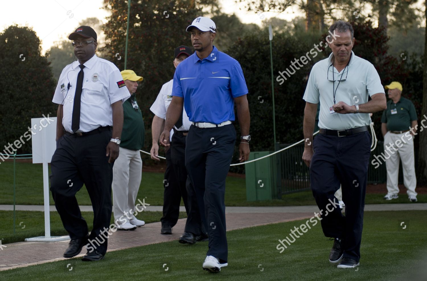 Tiger Woods Arrives Driving Range During Editorial Stock Photo - Stock ...