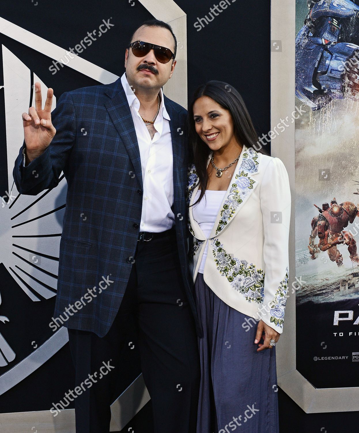 Pepe Aguilar Aneliz Aguilar Arrive Premiere Editorial Stock Photo ...