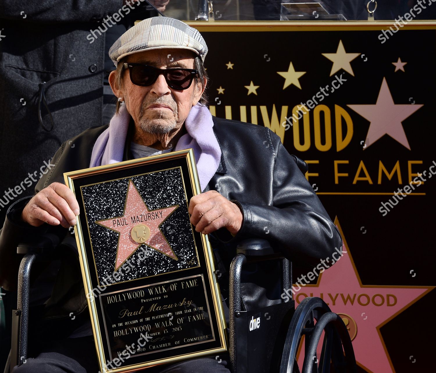 Actor Director Paul Mazursky Holds Replica Editorial Stock Photo