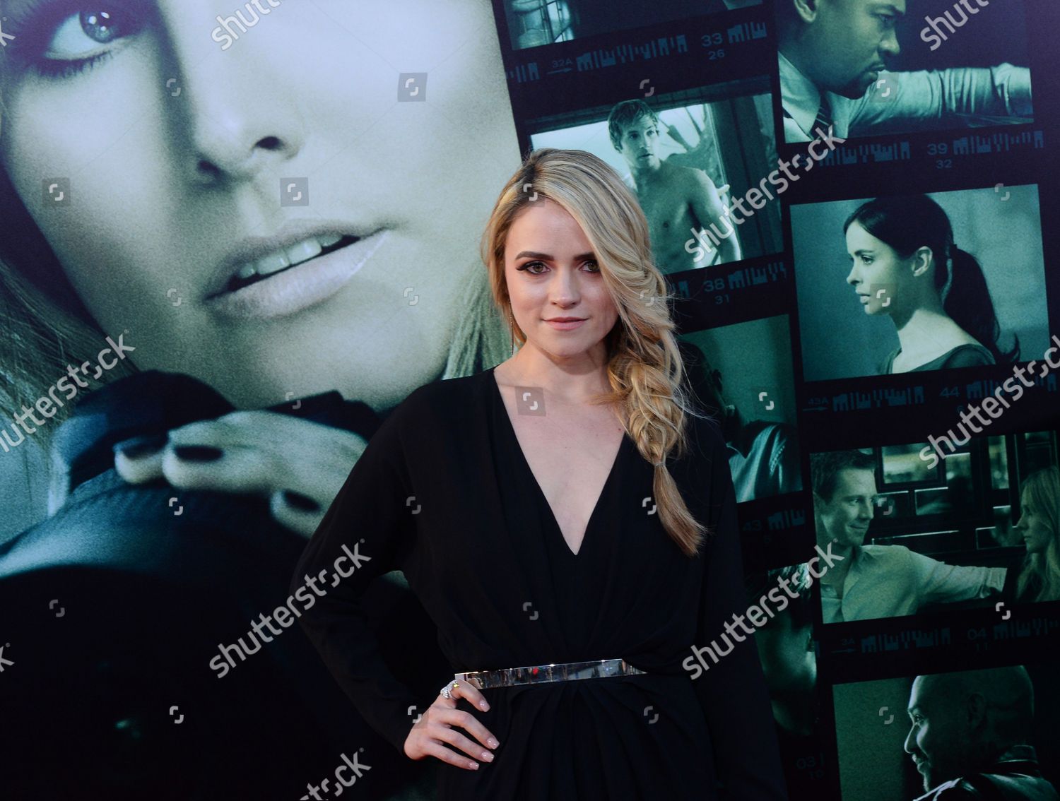 Actress Amanda Noret Attends Premiere Motion Editorial Stock Photo ...