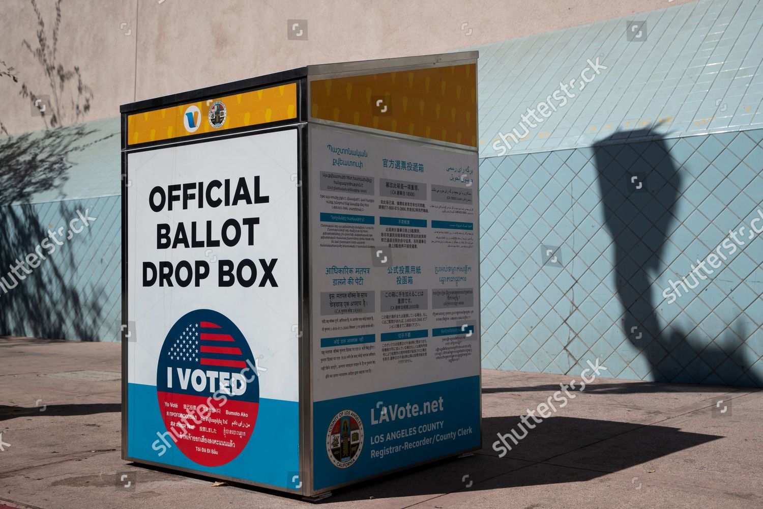 Official Ballot Drop Box Pictured Outside Editorial Stock Photo - Stock