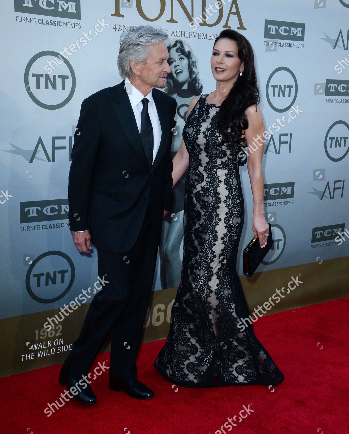 Actor Michael Douglas His Wife Actress Editorial Stock Photo - Stock