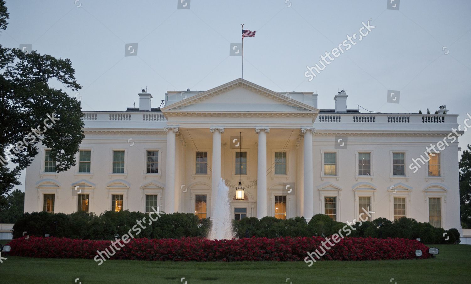 North Side White House Shown Prior Editorial Stock Photo - Stock Image