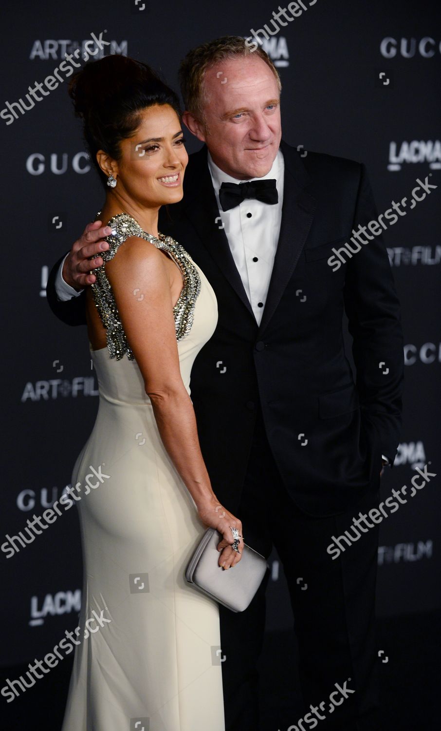 Actress Salma Hayek Her Husband Ceo Editorial Stock Photo - Stock Image