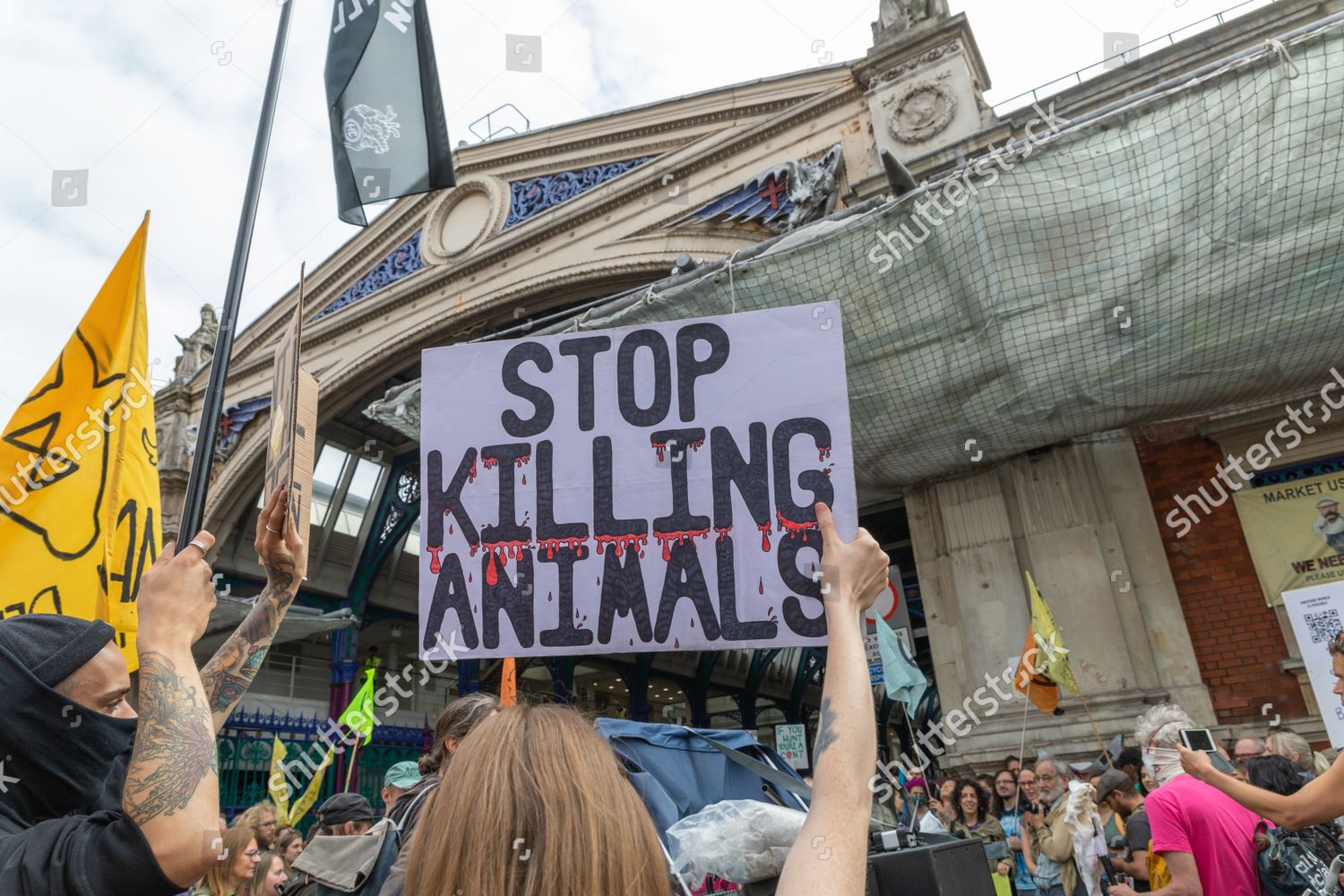 ANIMAL RIGHTS PROTESTERS ACTIVISTS INCLUDING EXTINCTION Editorial Stock ...