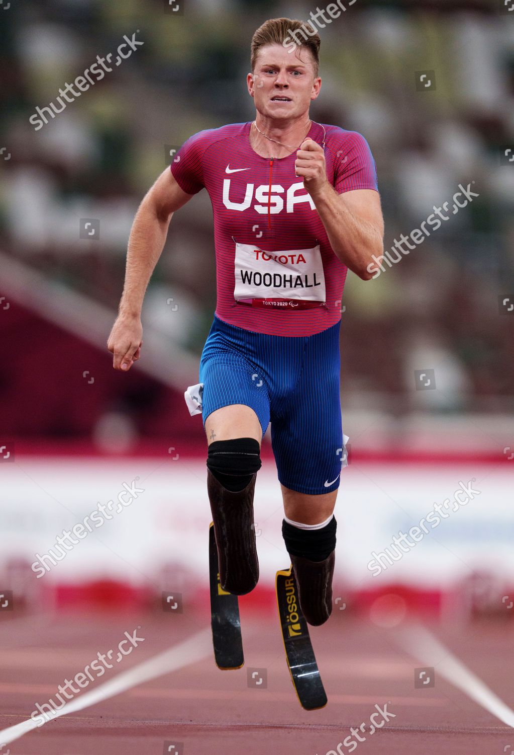 Hunter Woodhall Usa Competes Mens Athletics Editorial Stock Photo