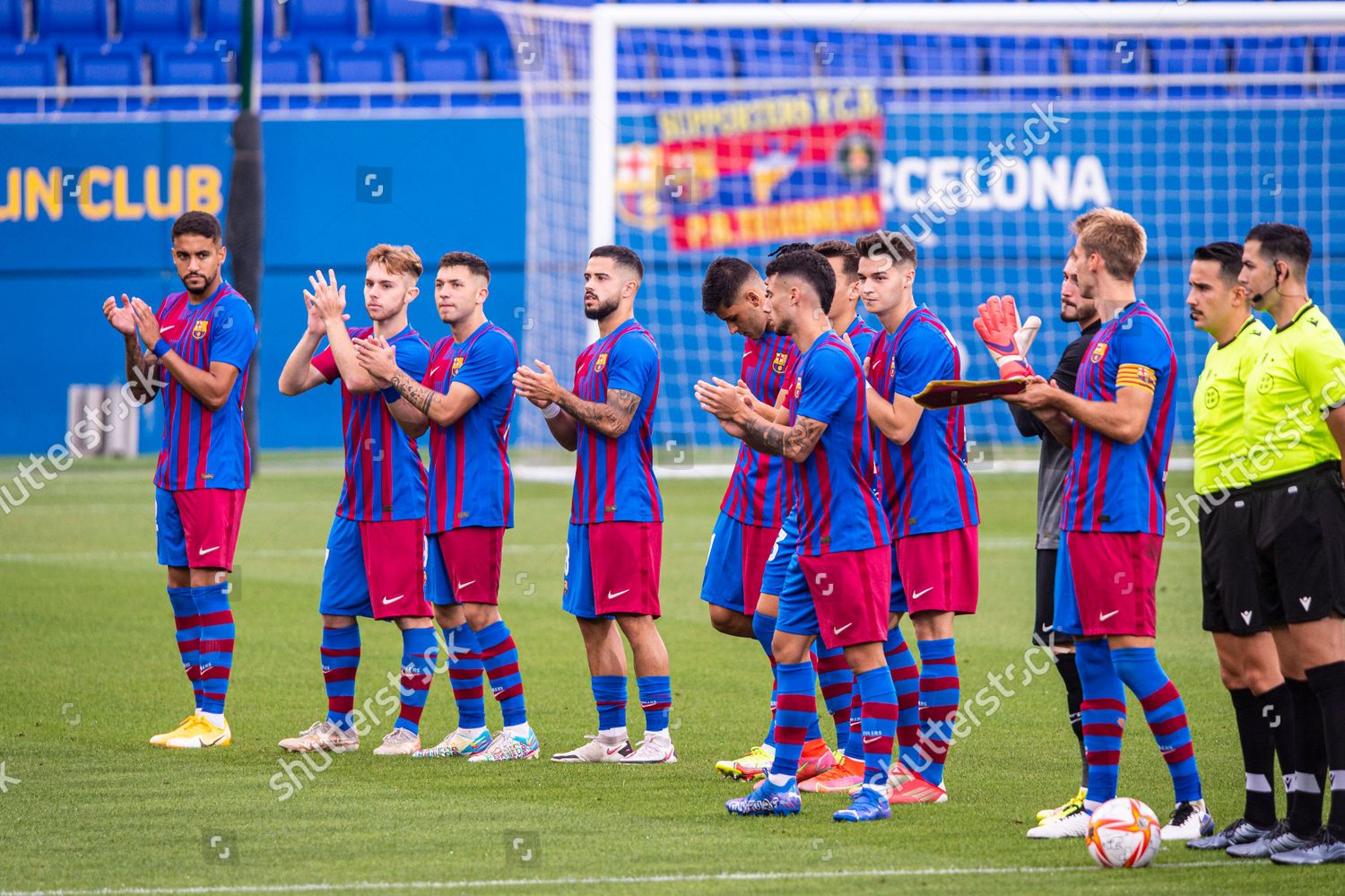 Fc Barcelona B Team During Match Editorial Stock Photo - Stock Image ...