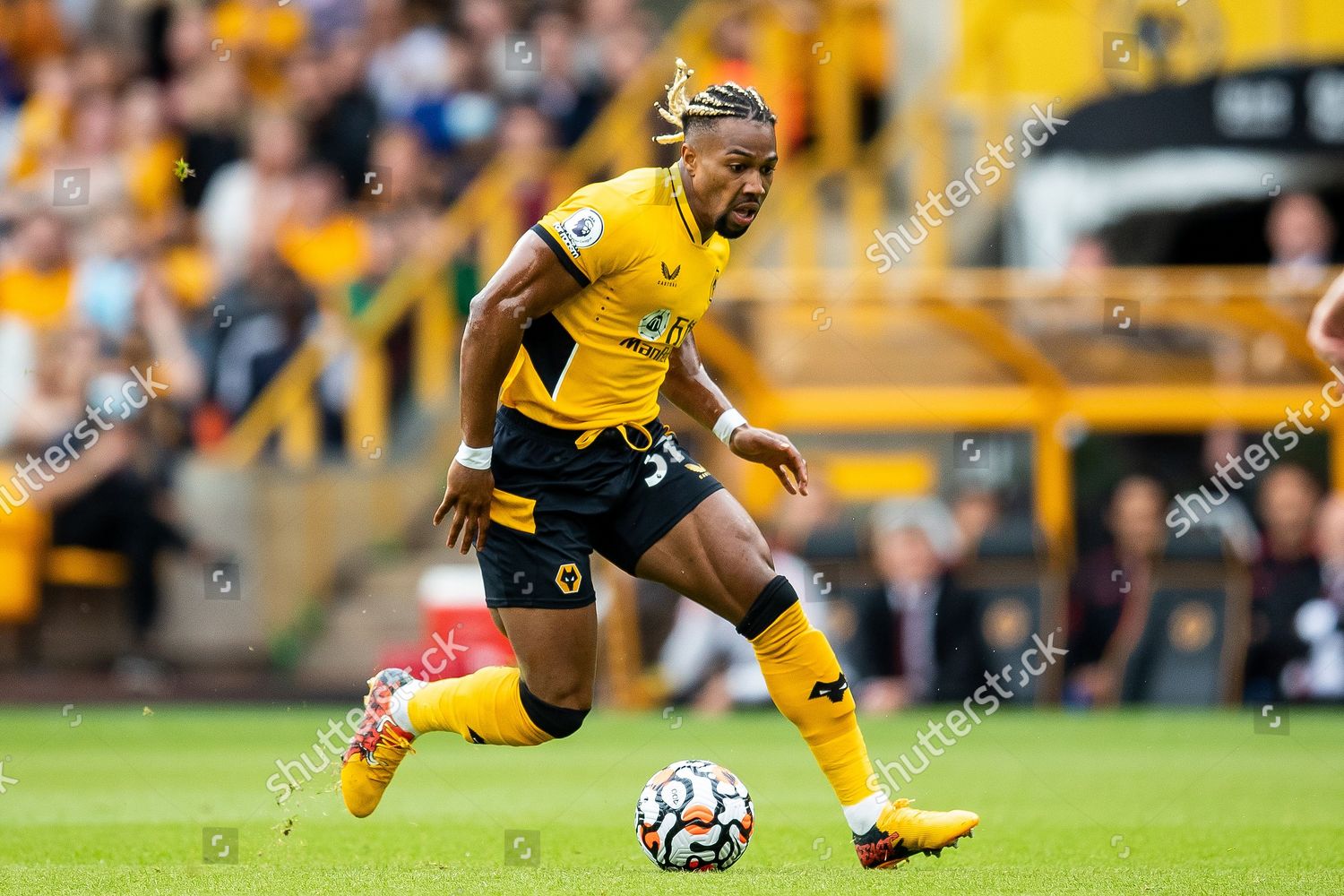 Adama Traore Wolverhampton Wanderers During Premier Editorial Stock ...