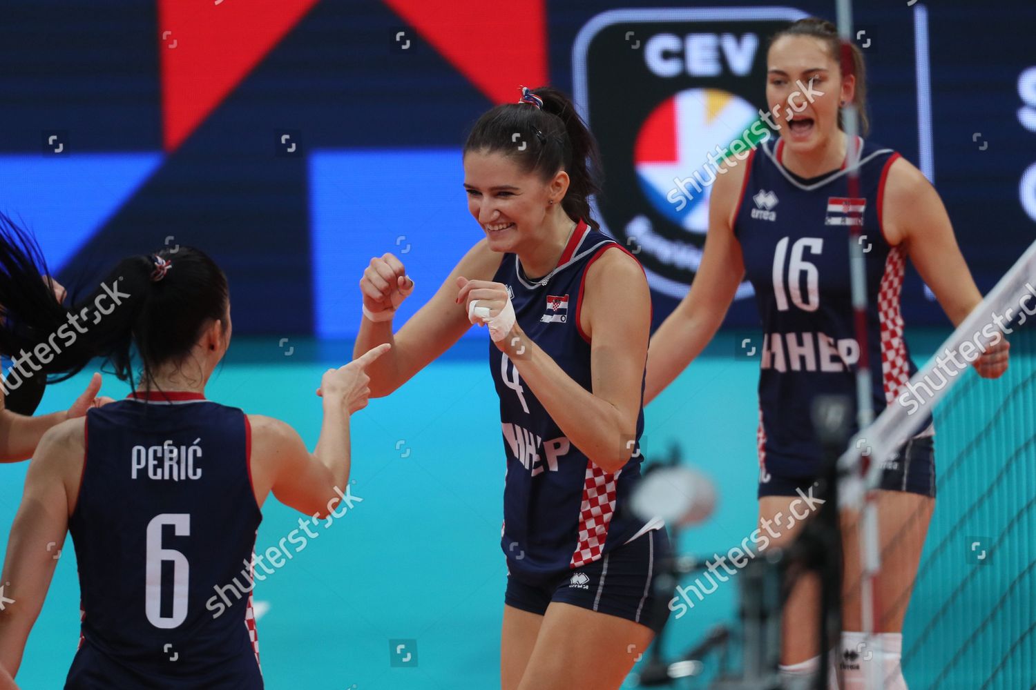 Bozana Butigan C Croatia Teammates React Editorial Stock Photo Stock