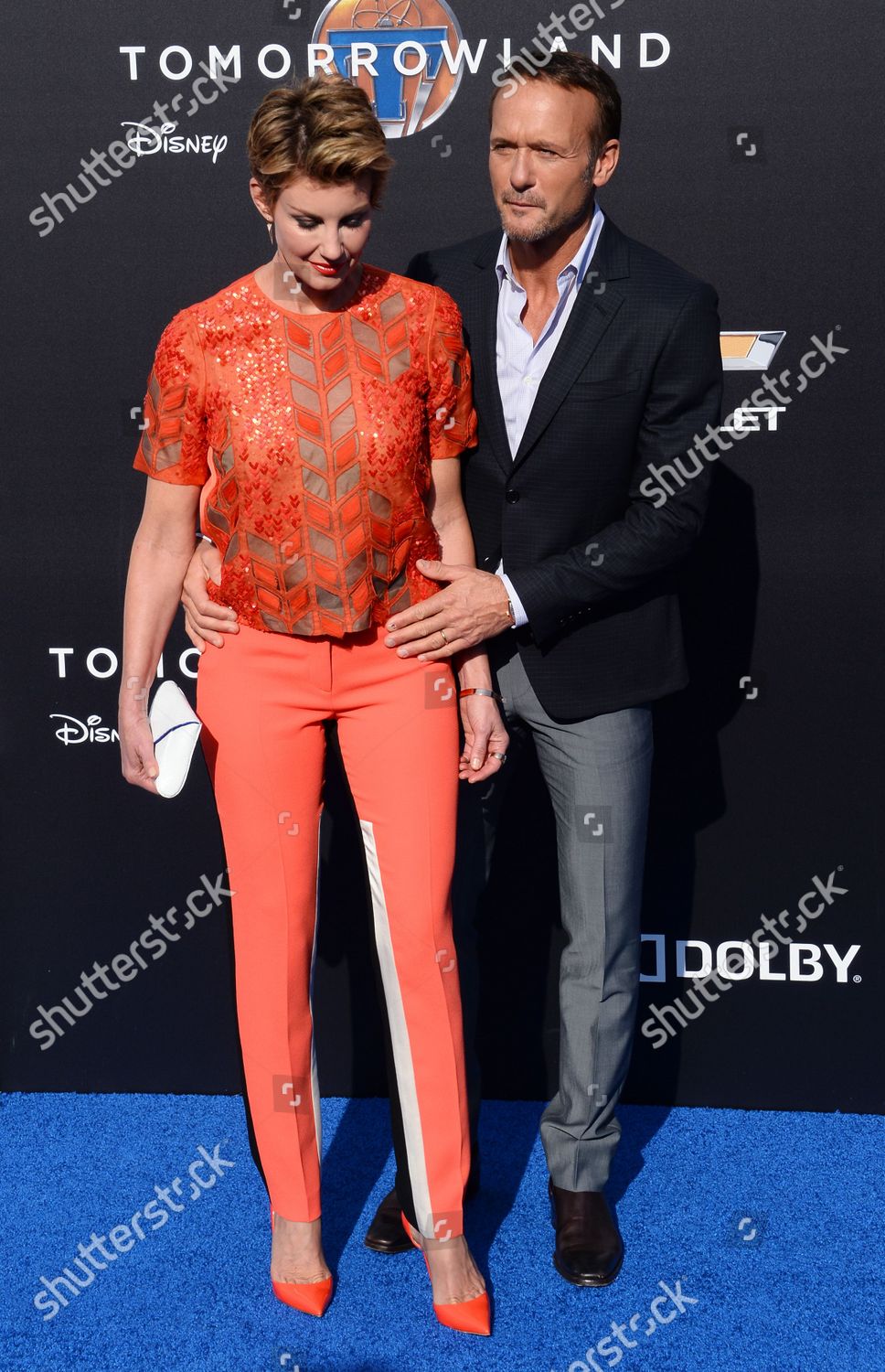 Cast Member Tim Mcgraw His Wife Editorial Stock Photo - Stock Image