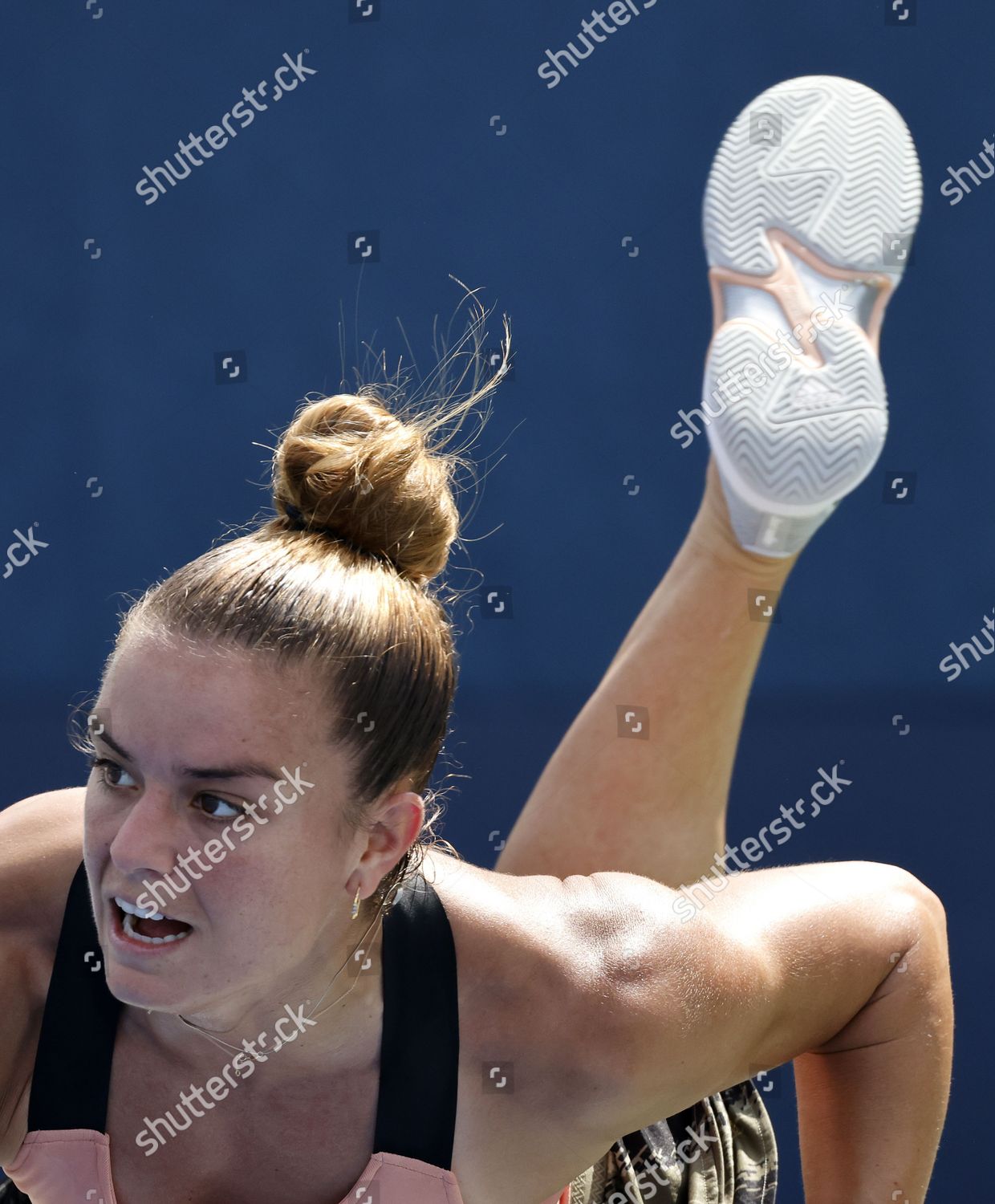 Maria Sakkari Greece Serves Marta Kostyuk Editorial Stock Photo Stock Image Shutterstock Maria Sakkari Greece Serves Marta Kostyuk Editorial Stock Photo Stock Image Shutterstock