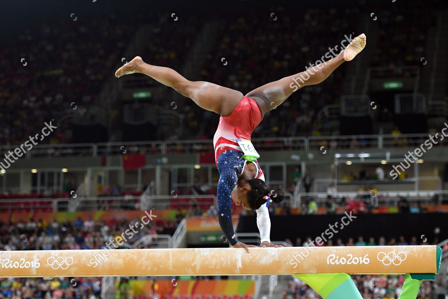 American Gymnast Simone Biles Competes On Editorial Stock Photo - Stock ...