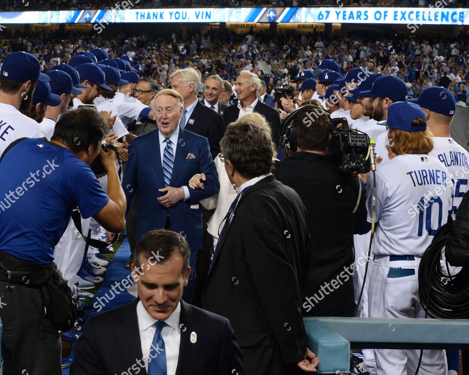 Los Angeles Dodgers thank you Vin Scully 67 years of excellence