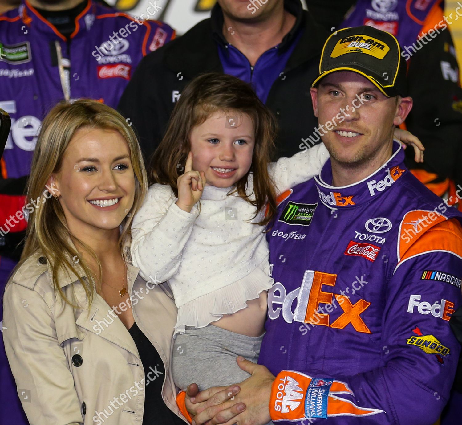 Denny Hamlin Girlfriend Jordan Fish Their Editorial Stock Photo Stock