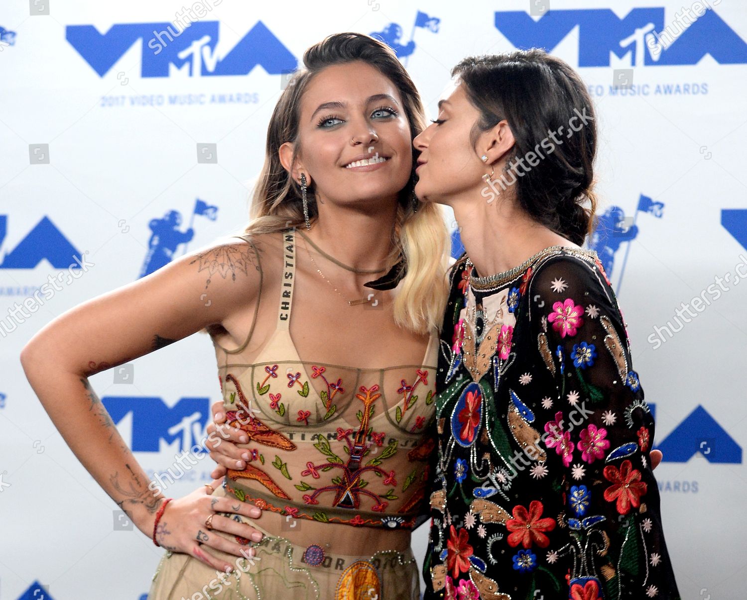 Lr Paris Jackson Caroline Damore Appear Editorial Stock Photo - Stock