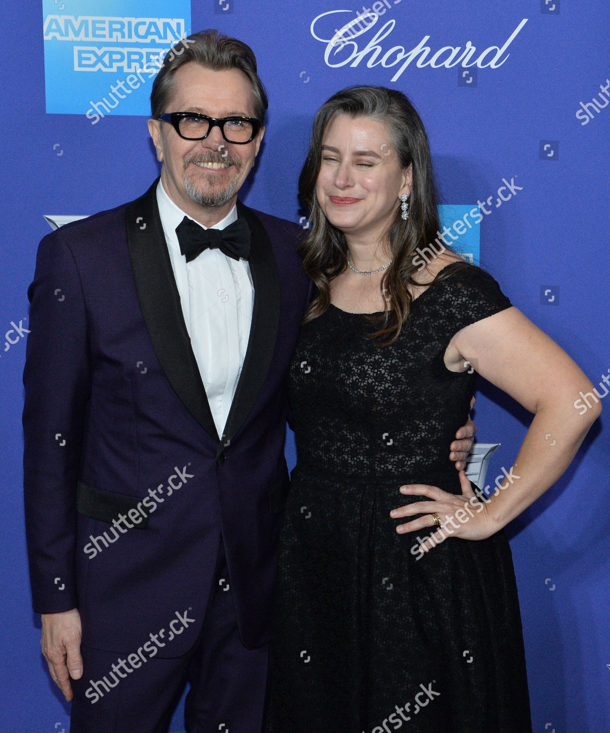 Actor Gary Oldman His Wife Art Editorial Stock Photo - Stock Image ...