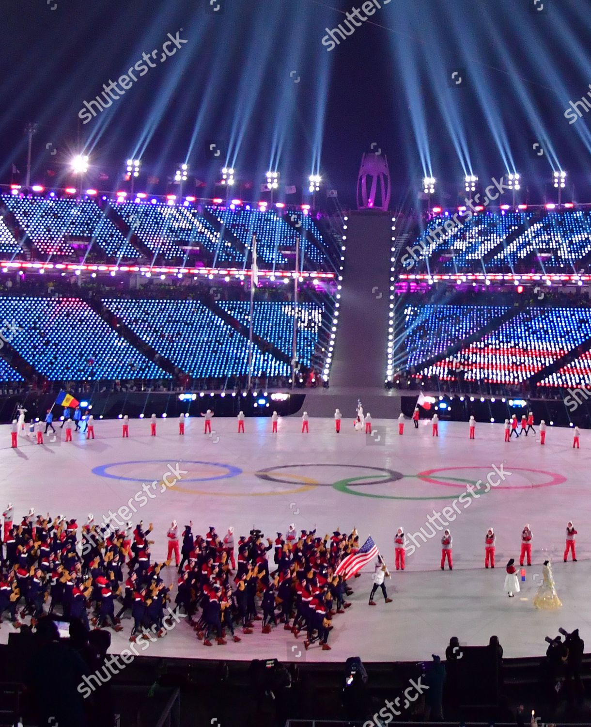 Athletes United States Make Their Entrance Editorial Stock Photo ...